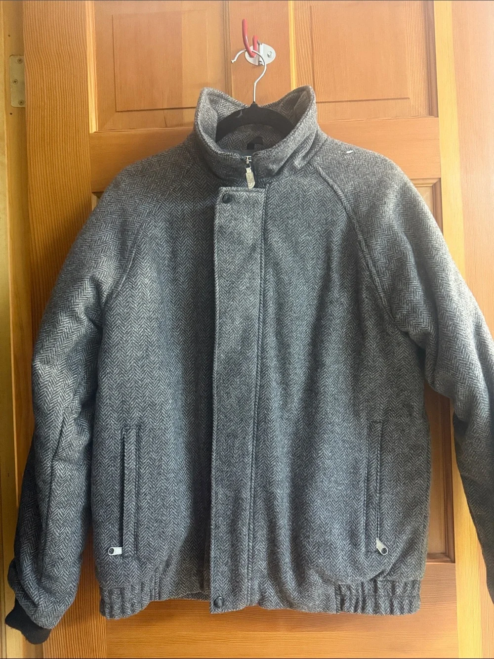 Vintage 1980s The North Face Made USA Wool Herringbone Jacket